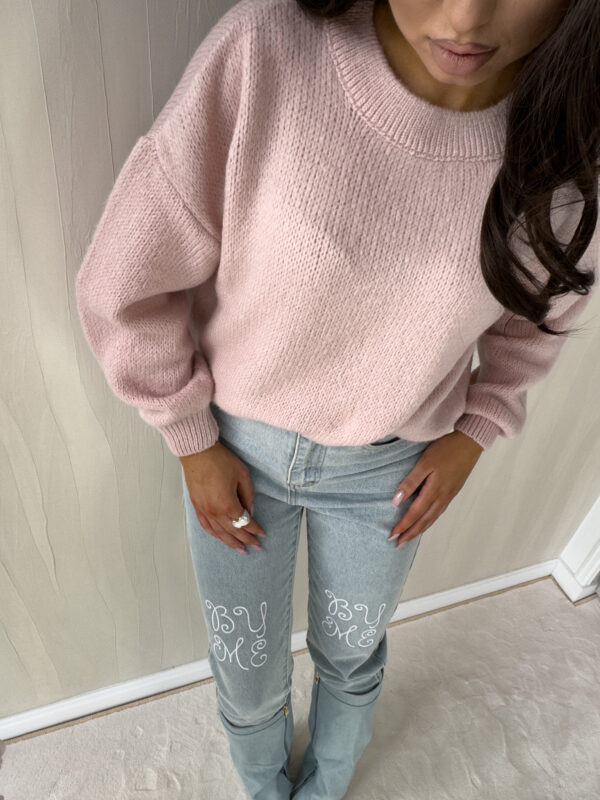 Sweter NERYS – pudrowy róż