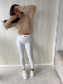 Legginsy GYM - ecru
