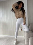 Legginsy GYM - ecru