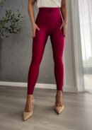 Legginsy GYM - bordowe