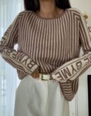 Sweter GABENA - ciemny beż