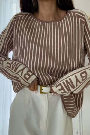 Sweter GABENA - ciemny beż