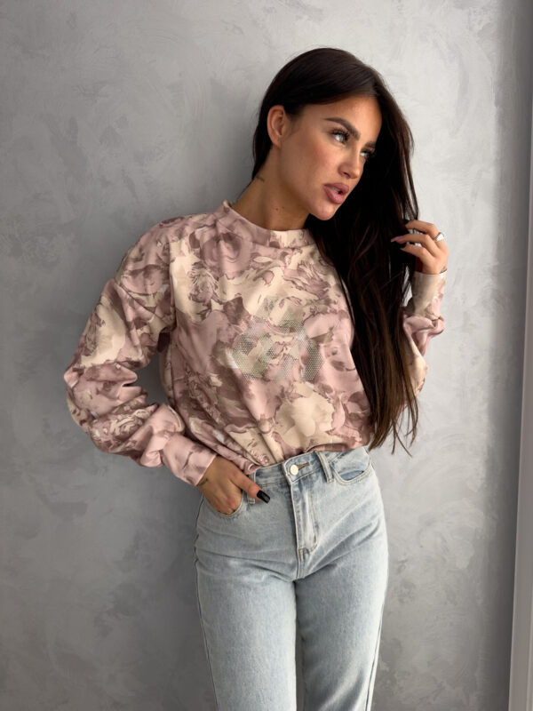 Bluza ARLETT cekiny - pudrowy róż