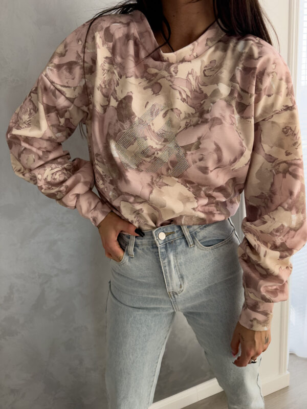 Bluza ARLETT cekiny - pudrowy róż
