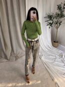 Bluzka SKIN literki – seledyn