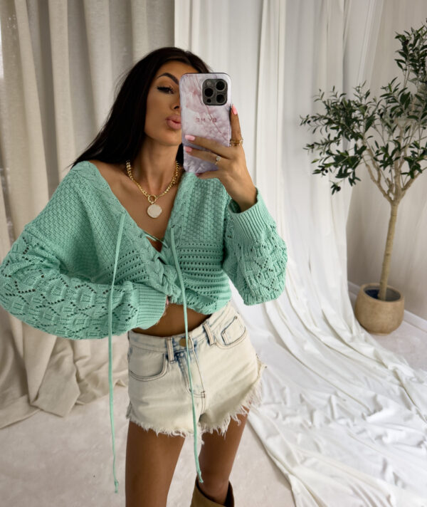Sweter SUNNY – miętowy