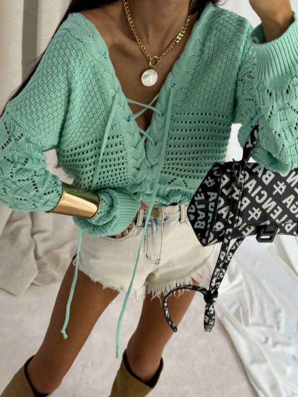 Sweter SUNNY – miętowy