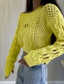 Sweter MOON – cytrynowy