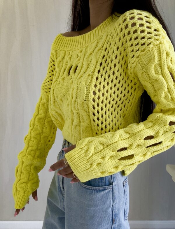 Sweter MOON – cytrynowy