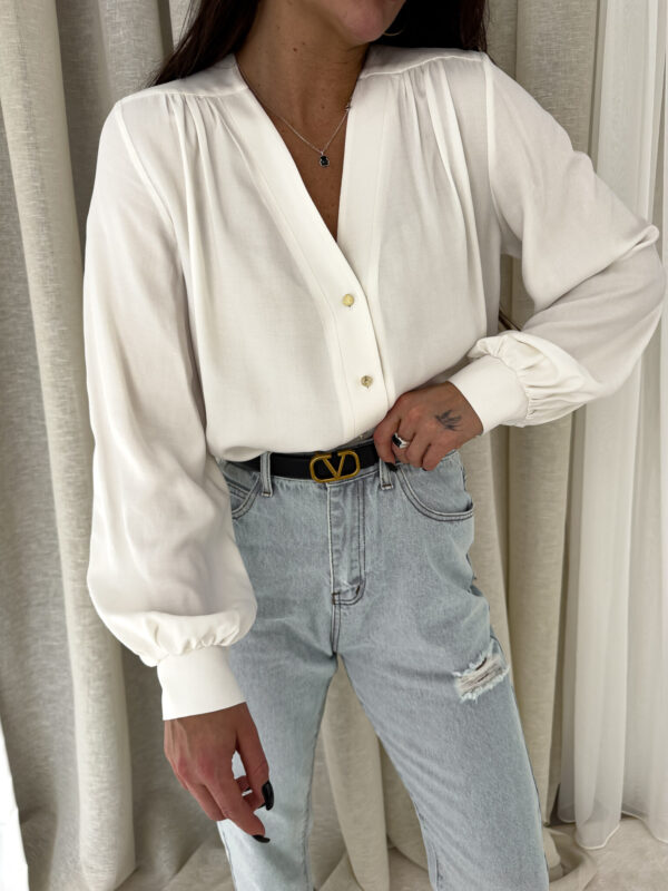 Koszula RUFFLES – ecru
