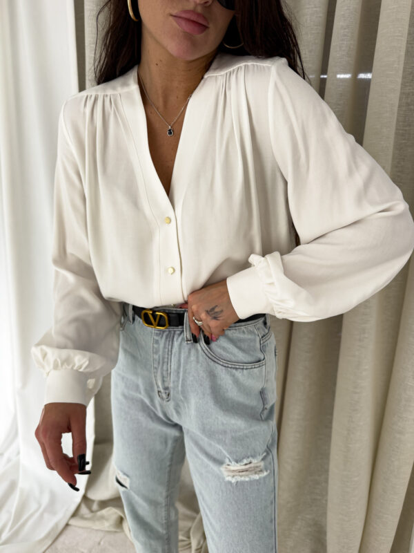 Koszula RUFFLES – ecru