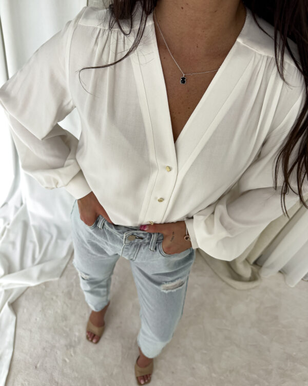 Koszula RUFFLES – ecru