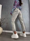 Jeansy MOM FIT DEK – szare