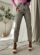 Jeansy MOM FIT DEK – szare