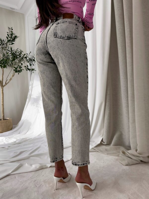 Jeansy MOM FIT DEK – szare