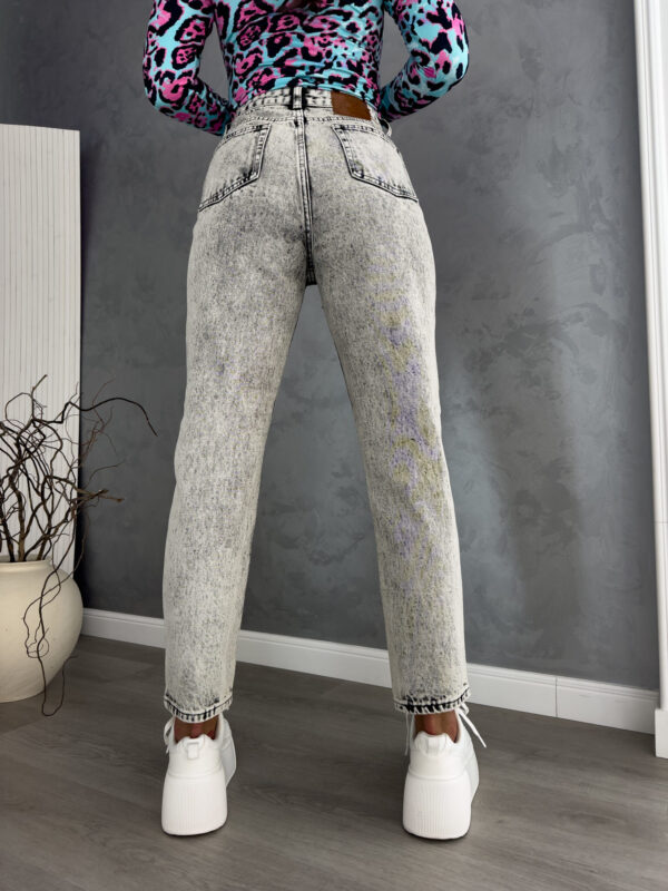 Jeansy MOM FIT DEK – szare