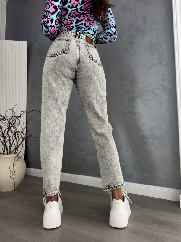 Jeansy MOM FIT DEK – szare