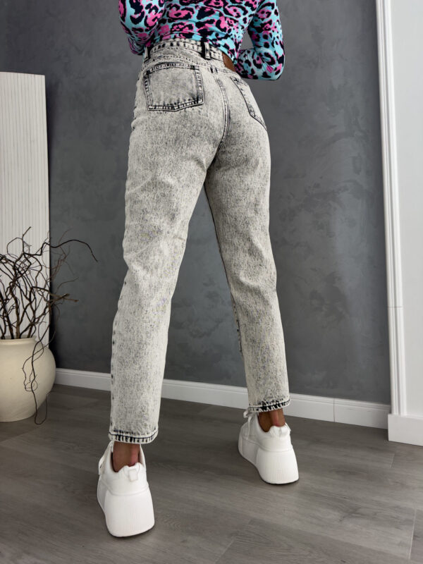 Jeansy MOM FIT DEK – szare