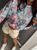 Bluza ANGEL cekiny - niebiesko-pudrowa
