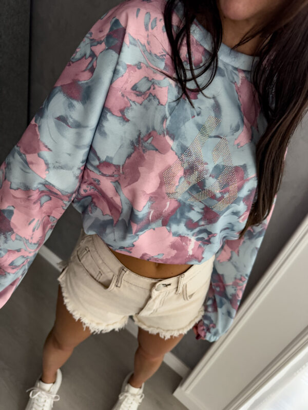 Bluza ANGEL cekiny - niebiesko-pudrowa