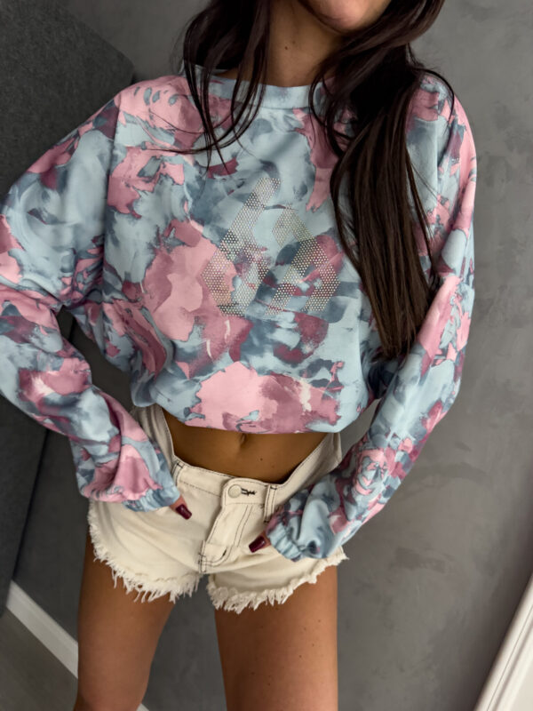 Bluza ANGEL cekiny - niebiesko-pudrowa