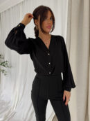 Koszula RUFFLES – czarna