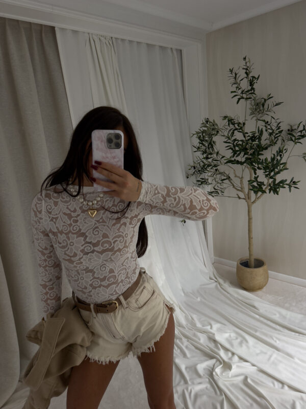 Bluzka SABRINA koronka – ecru