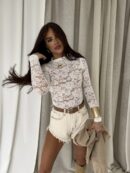 Bluzka SABRINA koronka – ecru