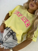 T-shirt MAZII - cytrynowy