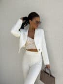 Marynarka SLIM - ecru