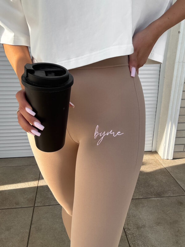 Legginsy DUAL – ciemny beż