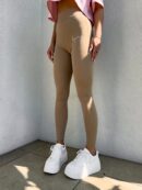 Legginsy DUAL – ciemny beż