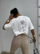 T-shirt PALMS – ecru