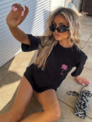 T-shirt PALMS – czarny