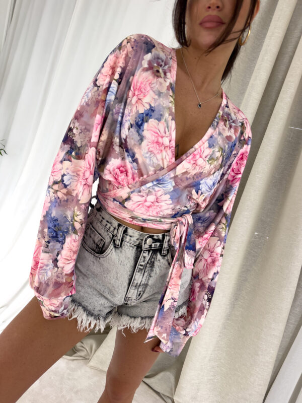 Bluzka KAIRA print – piwonia