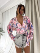 Bluzka KAIRA print – piwonia