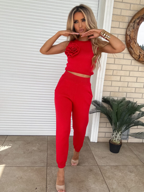 Komplet DELANI ROSE – czerwony