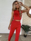 Komplet DELANI ROSE – czerwony