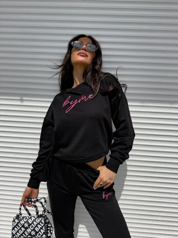 Bluza dresowa LOGO  – czarna