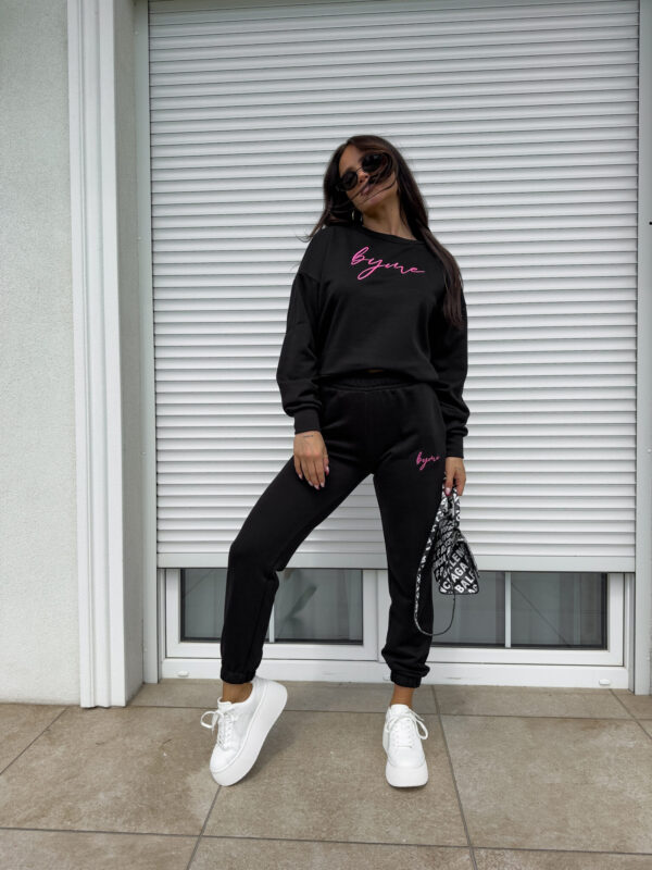 Bluza dresowa LOGO  – czarna