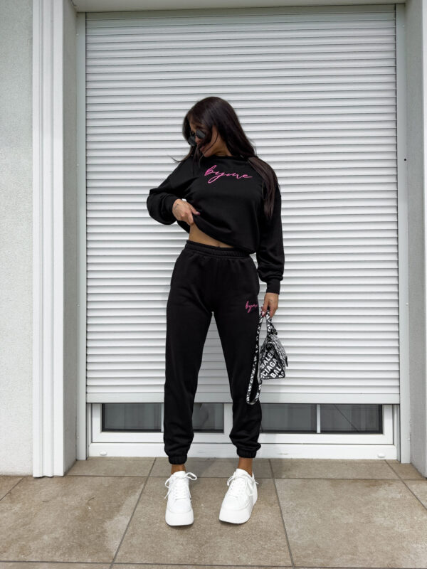 Bluza dresowa LOGO  – czarna