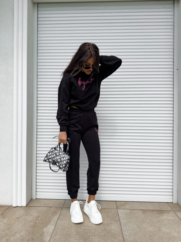 Bluza dresowa LOGO  – czarna