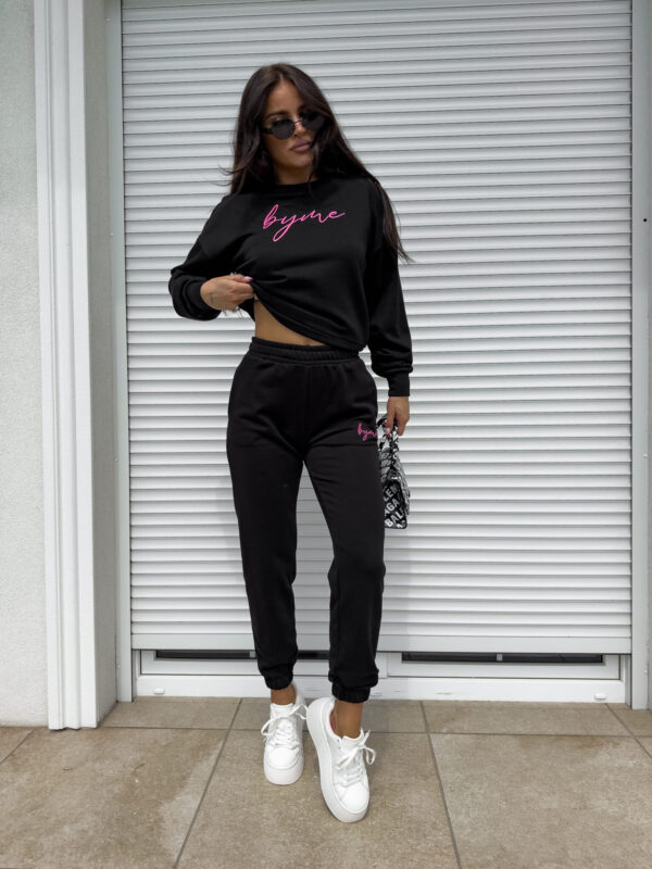 Bluza dresowa LOGO  – czarna