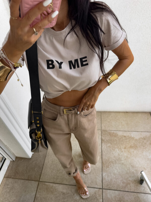 T-shirt GLAMOROUS - jasny beż