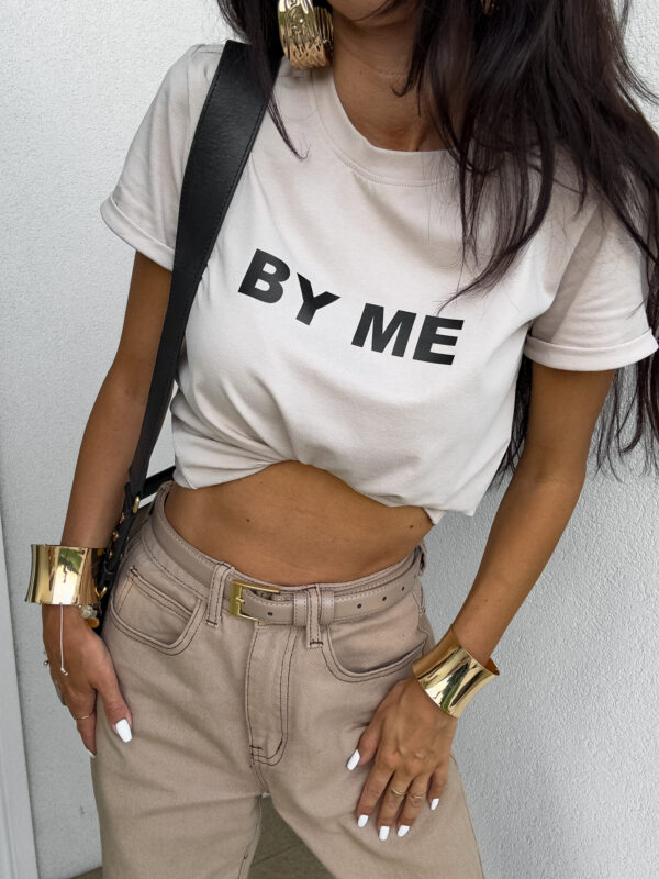 T-shirt GLAMOROUS - jasny beż