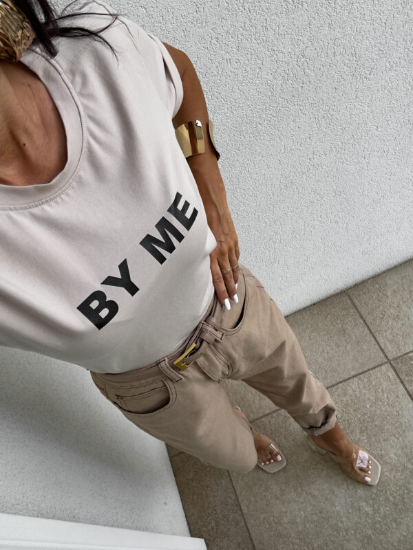 T-shirt GLAMOROUS - jasny beż