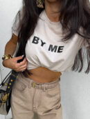 T-shirt GLAMOROUS - jasny beż