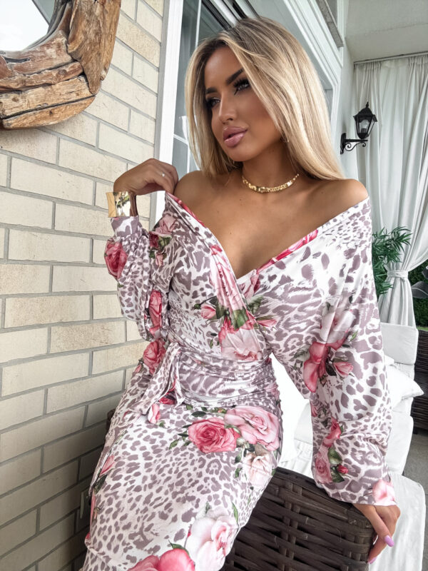 Bluzka KAIRA print pantera – rose