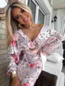 Bluzka KAIRA print pantera – rose