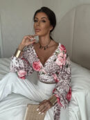 Bluzka KAIRA print pantera – rose